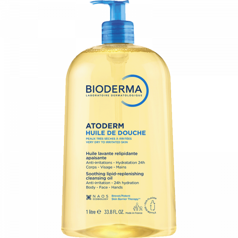 Atoderm Huile de Douche de Bioderma, aceite de ducha lavante relipidizante